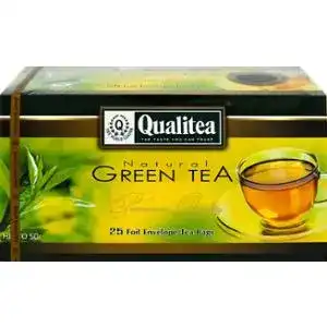 Чай Qualitea зелений натуральний 25 пакетів по 2 г