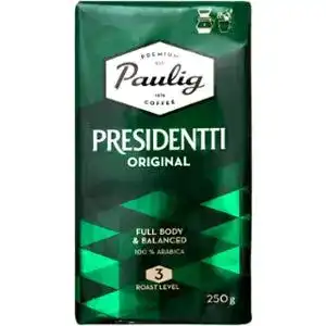 Кава Paulig Presidentti Original натуральна смажена мелена 250 г
