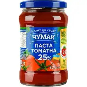 Паста Чумак томатна 25% 300 г