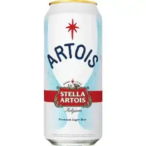 Пиво Stella Artois светлое фильтрованное 5% 0.5 л