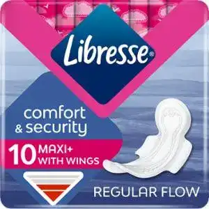 Прокладки Libresse Maxi with wings Comfort&Security 10 шт