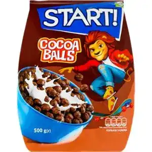 Сухой завтрак Start шарики с какао 500 г
