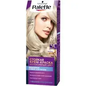 Крем-фарба для волосся Palette 10-2 (А-10) перлинний блондин