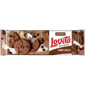 Печиво Roshen Lovita шоколадне з шоколадними шматочками 150 г