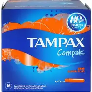 Тампони Tampax Compak Super Plus 16 шт.