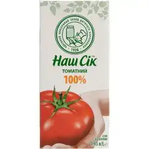 Сік томатний з сіллю Наш сік т/п 1.93л