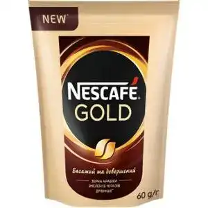 Кава розчинна сублімована Nescafe Gold 60 г