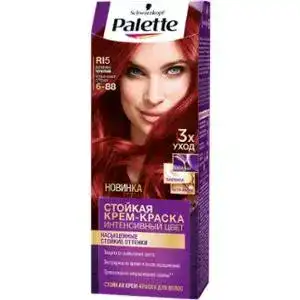 Крем-фарба для волосся Palette 6-88 (RI5) вогненно-червоний