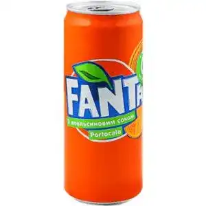 Напій Fanta Апельсин сильногазований соковмісний 0.33 л