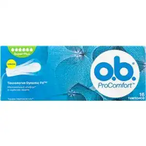 Тампони O.b. Pro Comfort Super plus 16 шт.