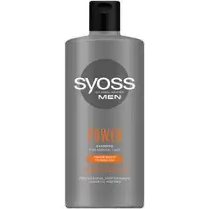 Шампунь SYOSS Men Power с кофеином для нормальных волос 440 мл