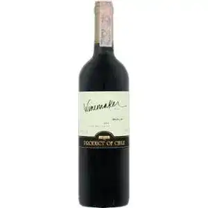 Вино Winemaker Merlot червоне сухе 0.75 л
