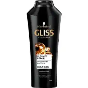 Шампунь GLISS Ultimate Repair для сильно пошкоджених і сухого волосся 400 мл