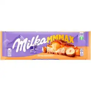 Шоколад Milka молочний з цільними лісовими горіхами, молочної та карамельної начинками 300 г