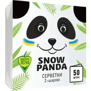 Салфетки столовые Снежная панда 2-х слойные 50 шт.