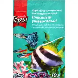 Корм для акваріумних риб Topsi Пластівці 10 г