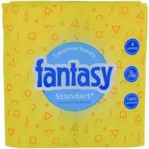 Папір туалетний Fantasy Standart 2-х шаровий білий 4 шт