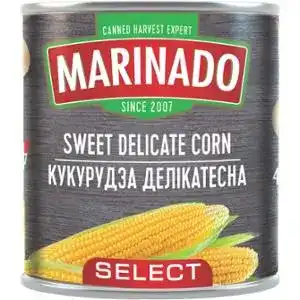 Кукурудза Маринадо Select делікатесна консервована 340 г