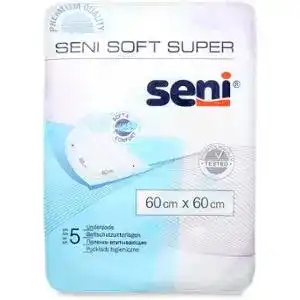 Пелёнки для взрослых Seni Soft одноразовые 60х60 см 5 шт