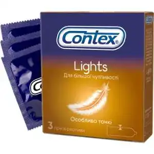 Презервативи Contex Lights особливо тонкі 3 шт.