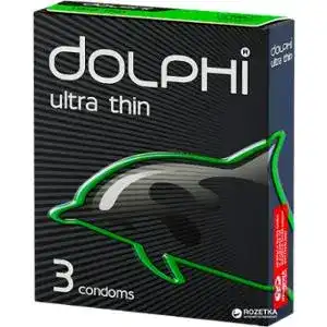 Презервативи Dolphi Ultra thin надтонкі 3 шт.