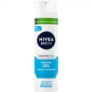 Гель для гоління Nivea Men Миттєвий захист для чутливої ​​шкіри охолоджуючий 200 мл