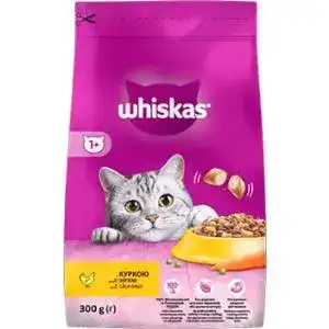 Корм для котів Whiskas сухий з куркою 300 г