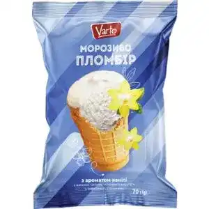 Мороженое Varto пломбир с ароматом ванили 70 г