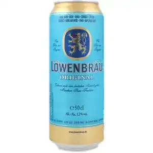Пиво Lowenbrau Original світле фільтроване 5.2% 0.5 л