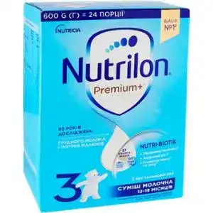 Суміш молочна суха Nutrilon Premium+ 3 від 12 місяців 600 г
