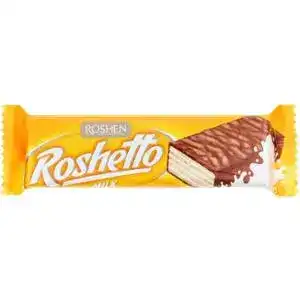 Вафли Roshen Roshetto Молочный шоколад глазированные 34 г