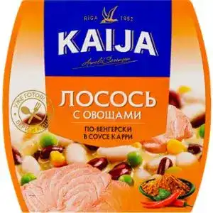 Лосось Kaija По-угорськи з овочами в соусі каррі 220 г