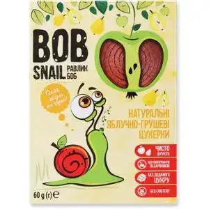 Цукерки Bob Snail натуральні яблучно-грушеві 60 г