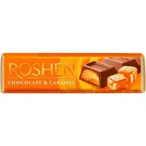 Батончик Roshen шоколадний з карамельною начинкою 40 г