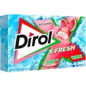 Гумка Dirol X-Fresh Свіжість кавуна жувальна без цукру 18 г