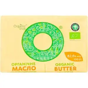 Масло Organic Milk солодковершкове екстра 82.6% 180 г