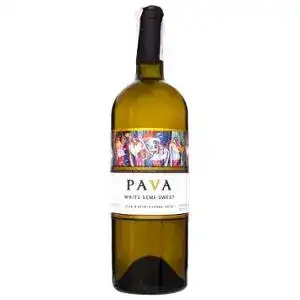 Вино PAVA белое полусладкое 0.75 л