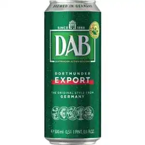 Пиво DAB світле фільтроване 5% 0.5 л