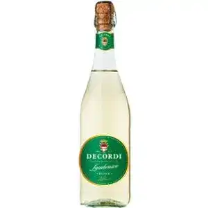 Вино ігристе Decordi Lambrusco Bianco Amabile біле напівсолодке 0.75 л