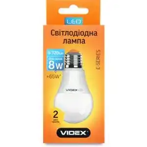 Лампа світлодіодна Videx A60e 8W E27 4100K 220V