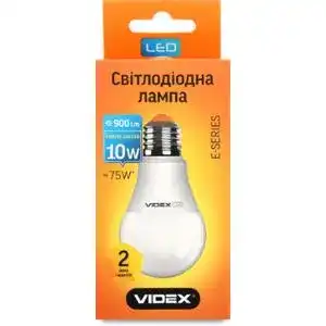 Лампа світлодіодна Videx A60e 10W E27 3000K 220V