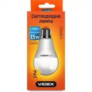 Світлодіодна лампа Videx A65e 15W E27 4100K 220V
