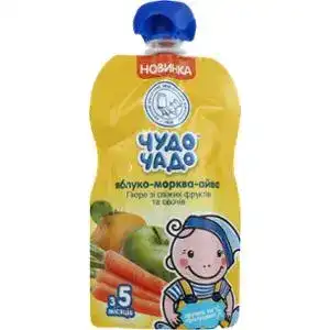 Пюре для детей Чудо-чадо Яблоко-морковь-айва с 5 месяцев 90 г