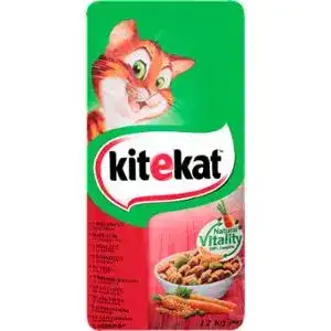 Сухий корм для котів Kitekat Яловичина з овочами 12 кг