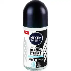 Дезодорант Nivea Fresh Невидимий для чорного і білого роликовий для чоловіків 50 мл