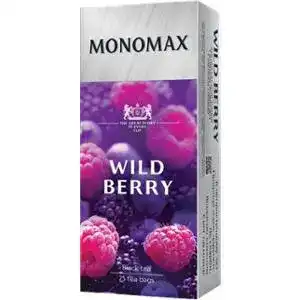 Чай Monomax Wild Berry чорний цейлонський з ароматом лісових ягід 25х1.5 г