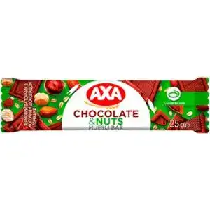 Батончик AXA Nuts&Chocolate зерновий 25 г