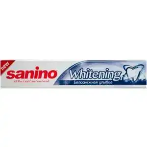 Зубна паста Sanino Whitening Білосніжна усмішка 50 мл