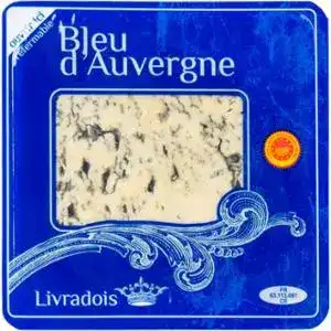 Сир Livradois Bleu d'Auvergne з блакитною пліснявкою 50% 125 г