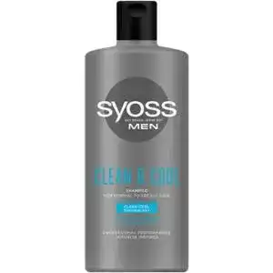 Шампунь SYOSS Men Clean & Cool з ментолом для нормального і жирного волосся 440 мл